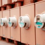 Stromzähler im Hausflur eines österreichischen Wohnhauses